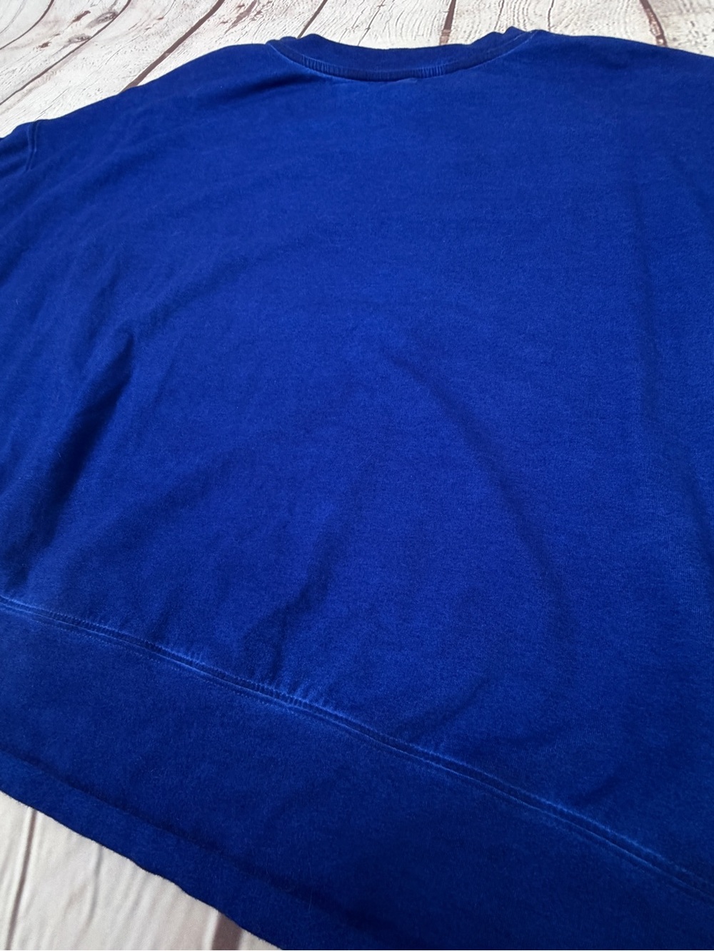 MAJESTIC FILATURES Deluxe Teeshirt blue cotton crewneck sweatshirt, size M - Picture 8 of 10